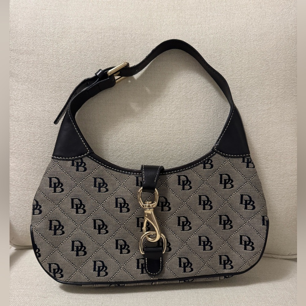 Dooney and Bourke Black and Gray Shoulder Bag